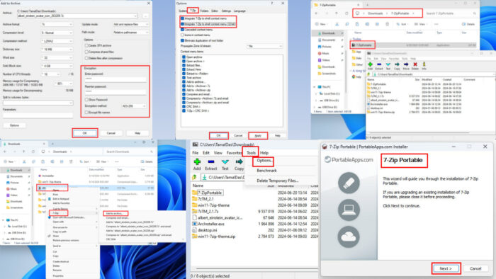 7-Zip Portable on Windows 11: The Ultimate Guide to USB Setup, Efficient Compression, AES-256 Encryption, and Explorer Integration