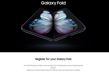 Registration Opens for the Samsung Galaxy Fold in Singapore — Sign Up on Sept 10 for 1-on-1 Demos and Live Studio Access